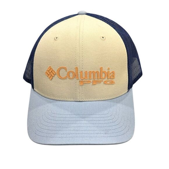 Columbia PFG Logo Mesh Ball Cap Multicolor Unisex Adjustable Hat Womens - Picture 1 of 5